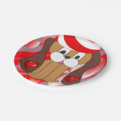 Papieren borden Valentijnsdag, hond Papieren Bordje (Gekanteld)