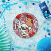 Papieren borden Valentijnsdag, kip Bordje (Feest)