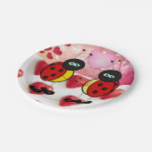 Papieren borden Valentijnsdag, Ladybug Bordje (Gekanteld)