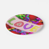 Papieren borden Valentijnsdag, Liefde Papieren Bordje (Gekanteld)