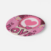 Papieren borden Valentijnsdag, Liefde Papieren Bordje (Gekanteld)