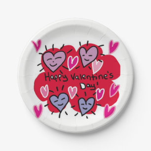 Papieren borden Valentijnsdag Papieren Bordje