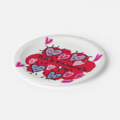 Papieren borden Valentijnsdag Papieren Bordje (Gekanteld)