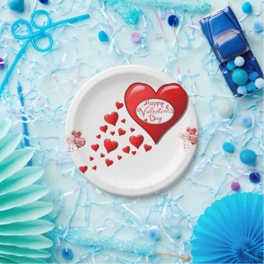 Papieren borden Valentijnsdag Papieren Bordje (Feest)