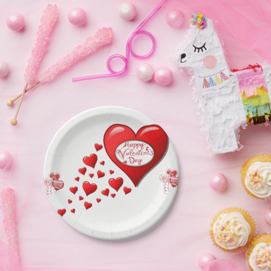 Papieren borden Valentijnsdag Papieren Bordje (Feest)