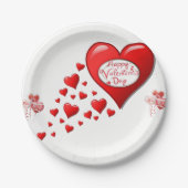 Papieren borden Valentijnsdag Papieren Bordje (Voorkant)