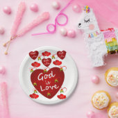 Papieren borden Valentijnsdag Papieren Bordje (Feest)