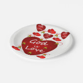 Papieren borden Valentijnsdag Papieren Bordje (Gekanteld)