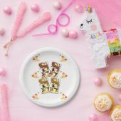 Papieren borden Valentijnsdag Papieren Bordje (Feest)