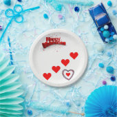 Papieren borden Valentijnsdag Papieren Bordje (Feest)