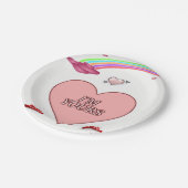 Papieren borden Valentijnsdag Papieren Bordje (Gekanteld)