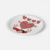 Papieren borden Valentijnsdag Papieren Bordje (Gekanteld)
