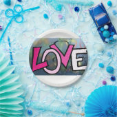 Papieren borden Valentijnsdag Papieren Bordje (Feest)