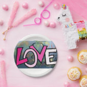 Papieren borden Valentijnsdag Papieren Bordje (Feest)