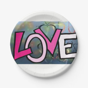 Papieren borden Valentijnsdag Papieren Bordje