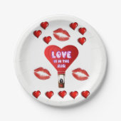 Papieren borden Valentijnsdag Papieren Bordje (Voorkant)
