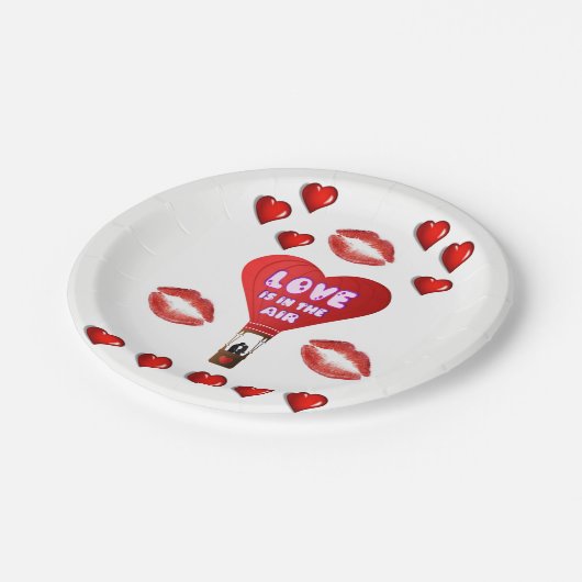 Papieren borden Valentijnsdag Papieren Bordje (Gekanteld)