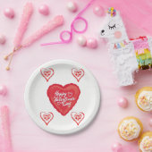 Papieren borden Valentijnsdag Papieren Bordje (Feest)