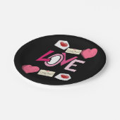 Papieren borden Valentijnsdag Papieren Bordje (Gekanteld)