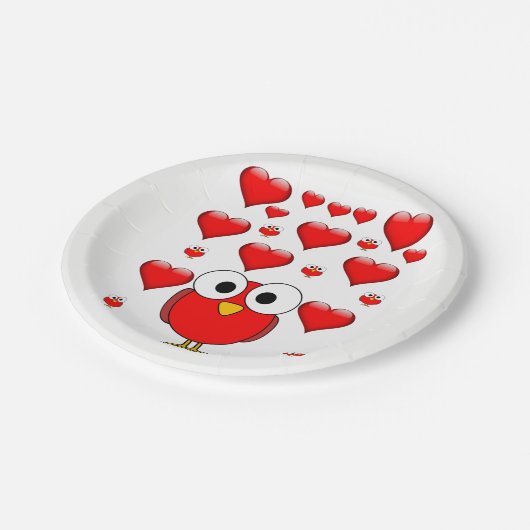 Papieren borden Valentijnsdag Papieren Bordje (Gekanteld)