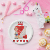 Papieren borden Valentijnsdag Papieren Bordje (Feest)