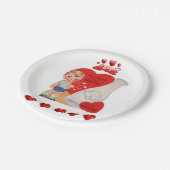 Papieren borden Valentijnsdag Papieren Bordje (Gekanteld)