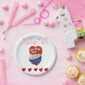 Papieren borden Valentijnsdag Papieren Bordje (Feest)