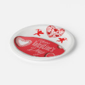 Papieren borden Valentijnsdag Papieren Bordje (Gekanteld)
