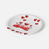 Papieren borden Valentijnsdag Papieren Bordje (Gekanteld)