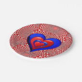 Papieren borden Valentijnsdag Papieren Bordje (Gekanteld)