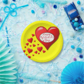 Papieren borden Valentijnsdag Papieren Bordje (Feest)