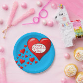 Papieren borden Valentijnsdag Papieren Bordje (Feest)