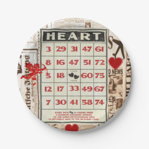 Papieren borden Valentijnsdag Papieren Bordje