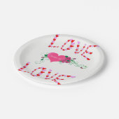 Papieren borden Valentijnsdag Papieren Bordje (Gekanteld)