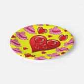 Papieren borden Valentijnsdag Papieren Bordje (Gekanteld)