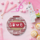 Papieren borden Valentijnsdag Papieren Bordje (Feest)