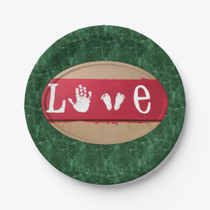 Papieren borden Valentijnsdag Papieren Bordje