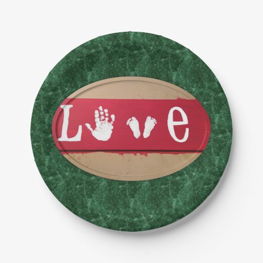 Papieren borden Valentijnsdag Papieren Bordje (Voorkant)