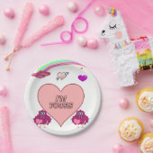 Papieren borden Valentijnsdag Papieren Bordje (Feest)