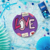 Papieren borden Valentijnsdag Papieren Bordje (Feest)