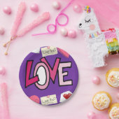 Papieren borden Valentijnsdag Papieren Bordje (Feest)