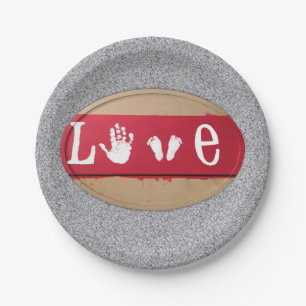 Papieren borden Valentijnsdag Papieren Bordje