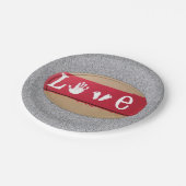 Papieren borden Valentijnsdag Papieren Bordje (Gekanteld)