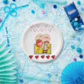 Papieren borden Valentijnsdag Papieren Bordje (Feest)