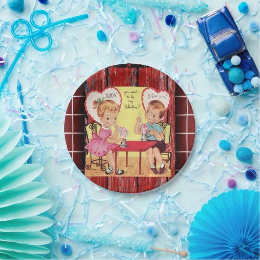 Papieren borden Valentijnsdag Papieren Bordje (Feest)