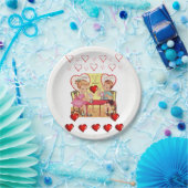 Papieren borden Valentijnsdag Papieren Bordje (Feest)