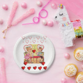 Papieren borden Valentijnsdag Papieren Bordje (Feest)