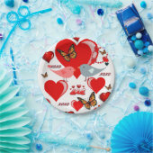 Papieren borden Valentijnsdag Papieren Bordje (Feest)