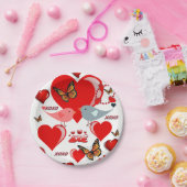 Papieren borden Valentijnsdag Papieren Bordje (Feest)