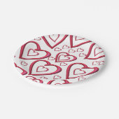 Papieren borden Valentijnsdag Papieren Bordje (Gekanteld)